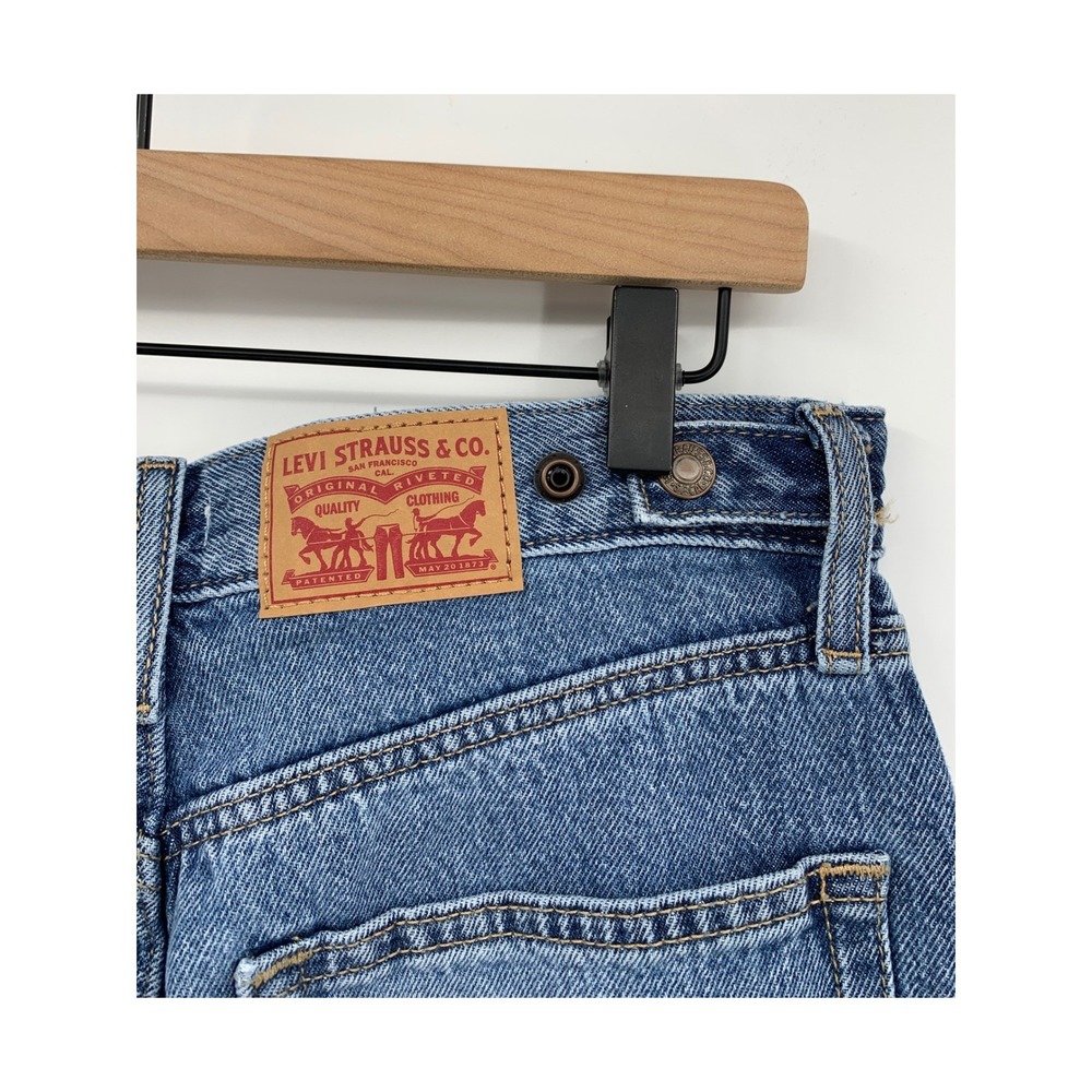 Levi Cinch Barrel Jeans Women 29 Blue 100% Cotton Fade Denim Pants NEW - Picture 4 of 10